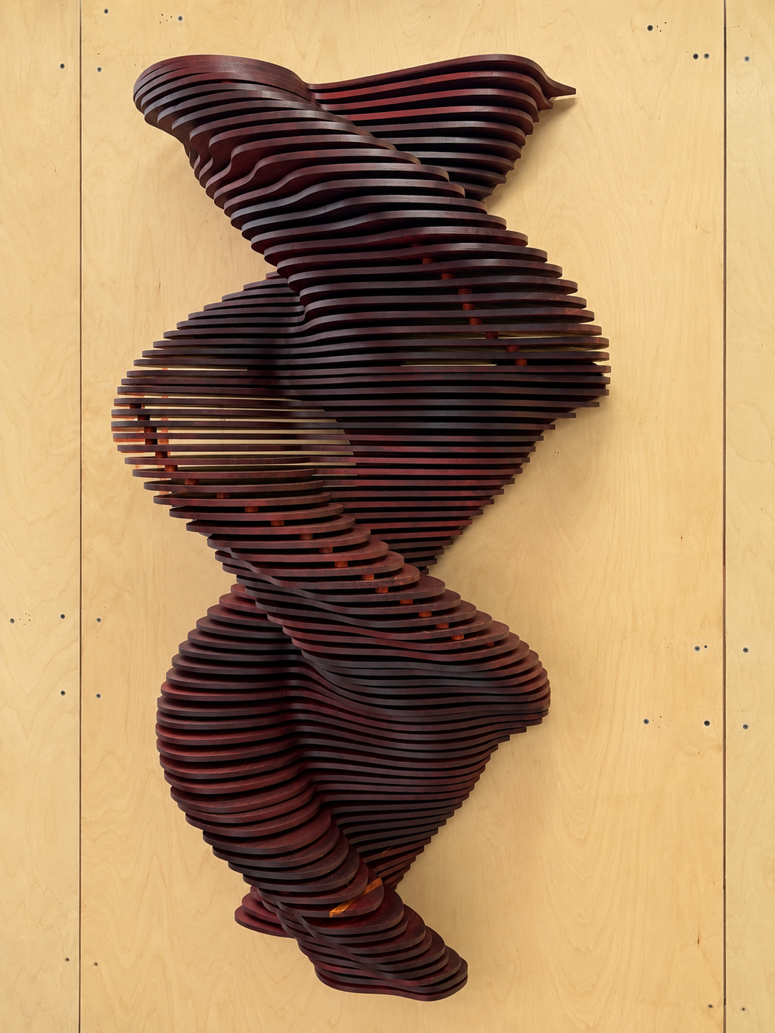 Scarlet Rhythm — Sculptural-Padauk 2
