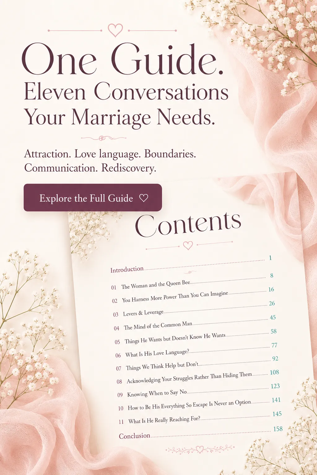 One Guide — Eleven Conversations Your Marriage Needs