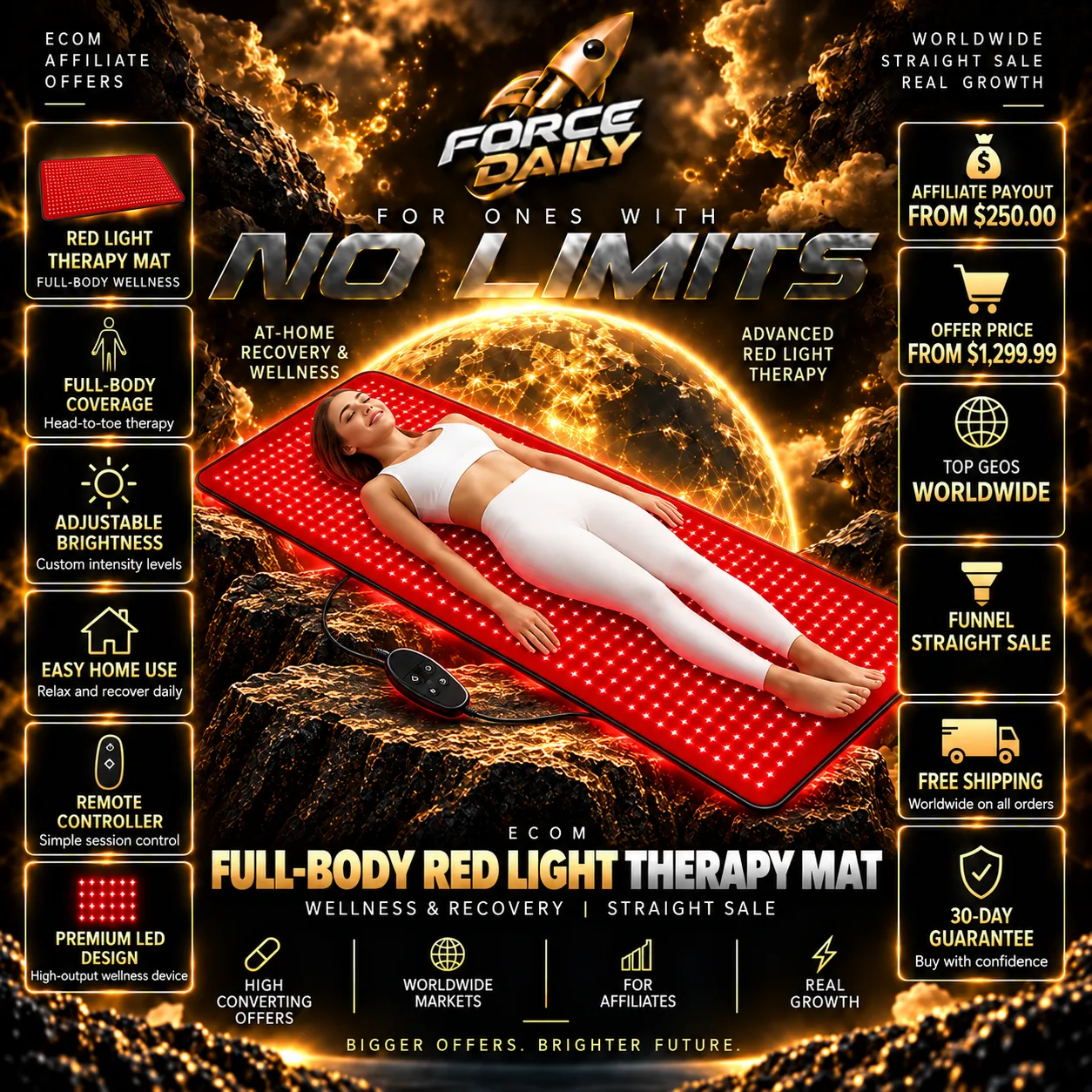 Full-Body Red Light Therapy Mat