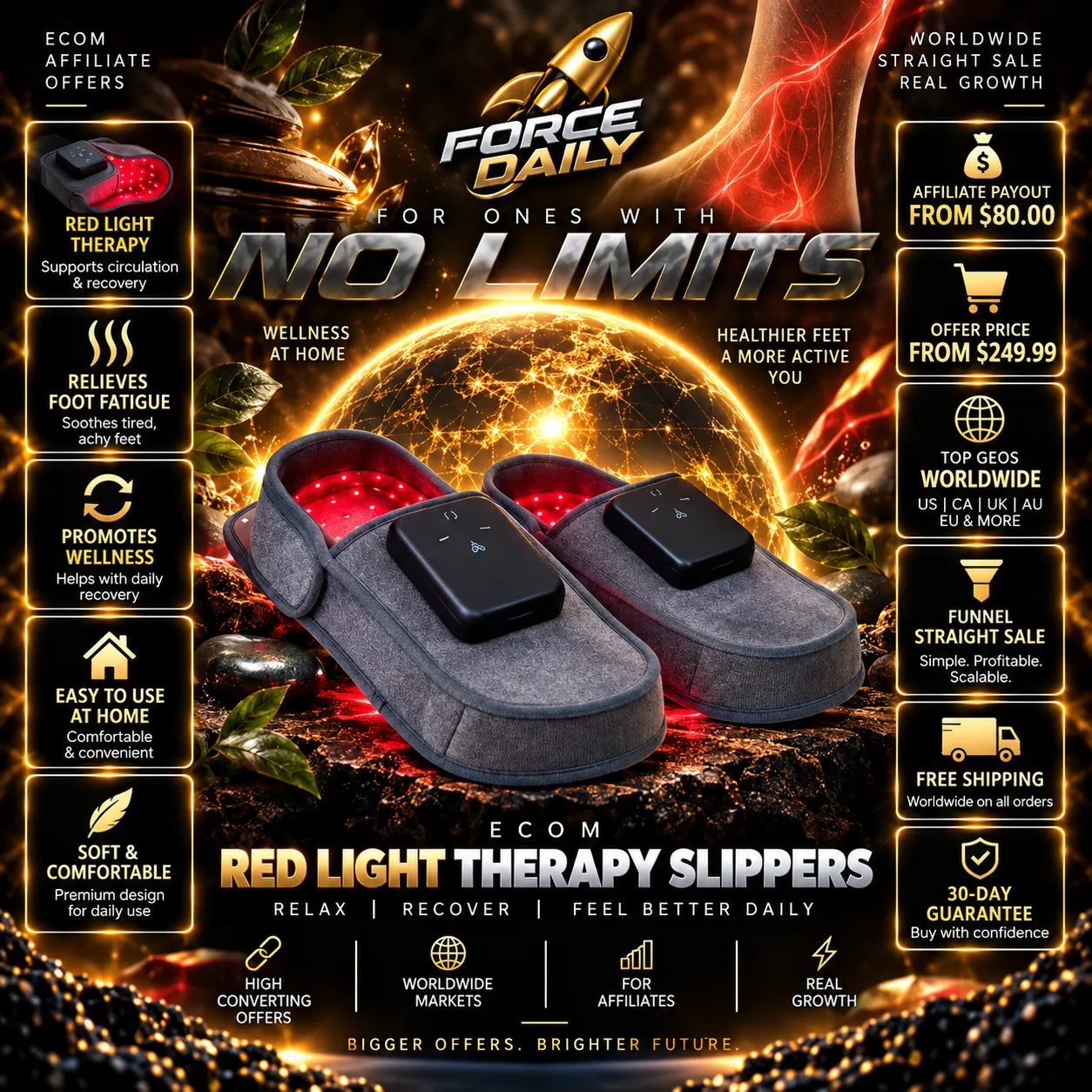 Red Light Therapy Slippers