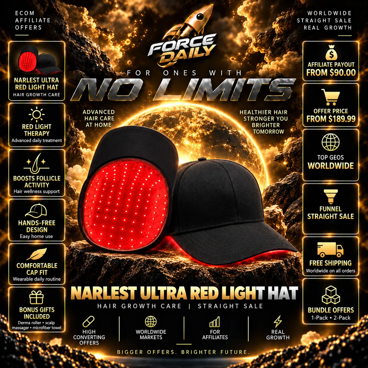 Narlest Ultra Red Light Hat