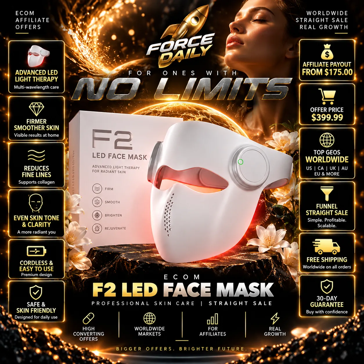 F2 LED Face Mask
