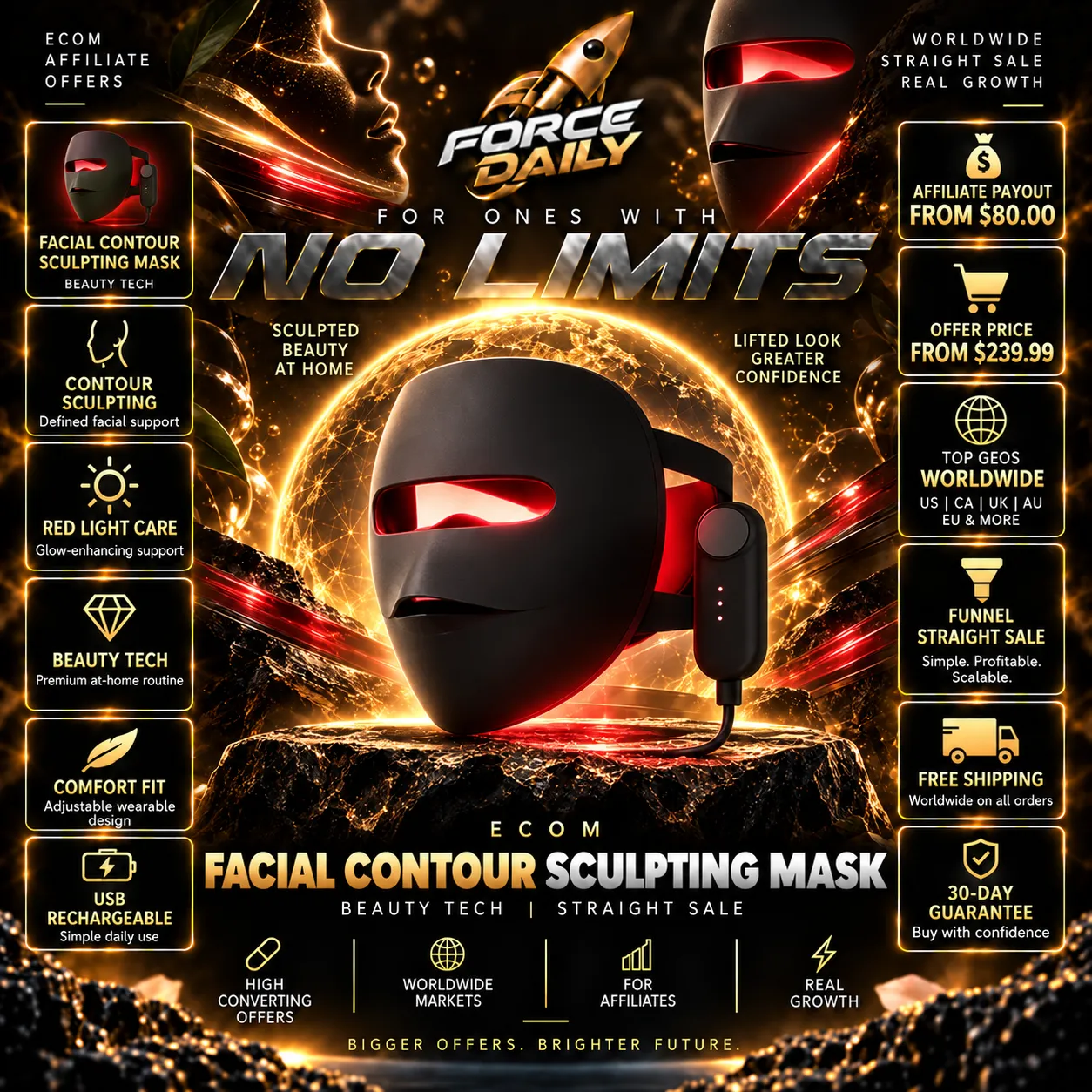 Facial Contour Sculpting Mask