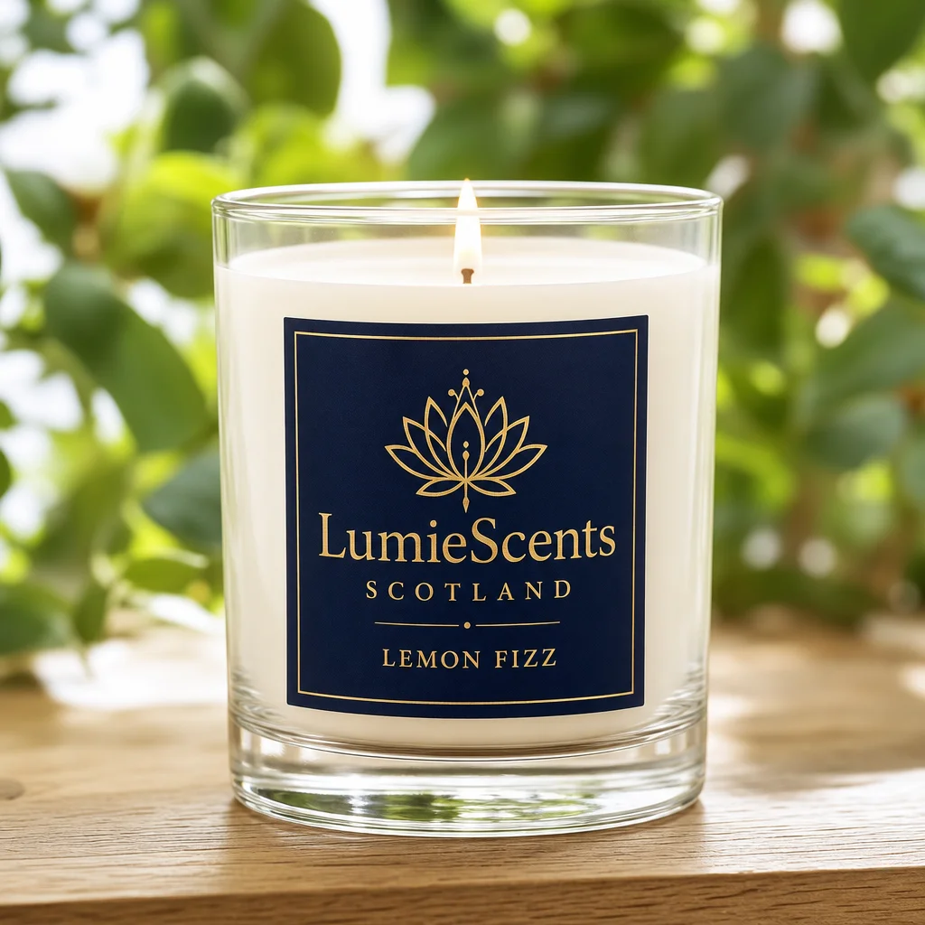 Lemon Fizz — Scottish soy candle by Carnation House, Hamilton