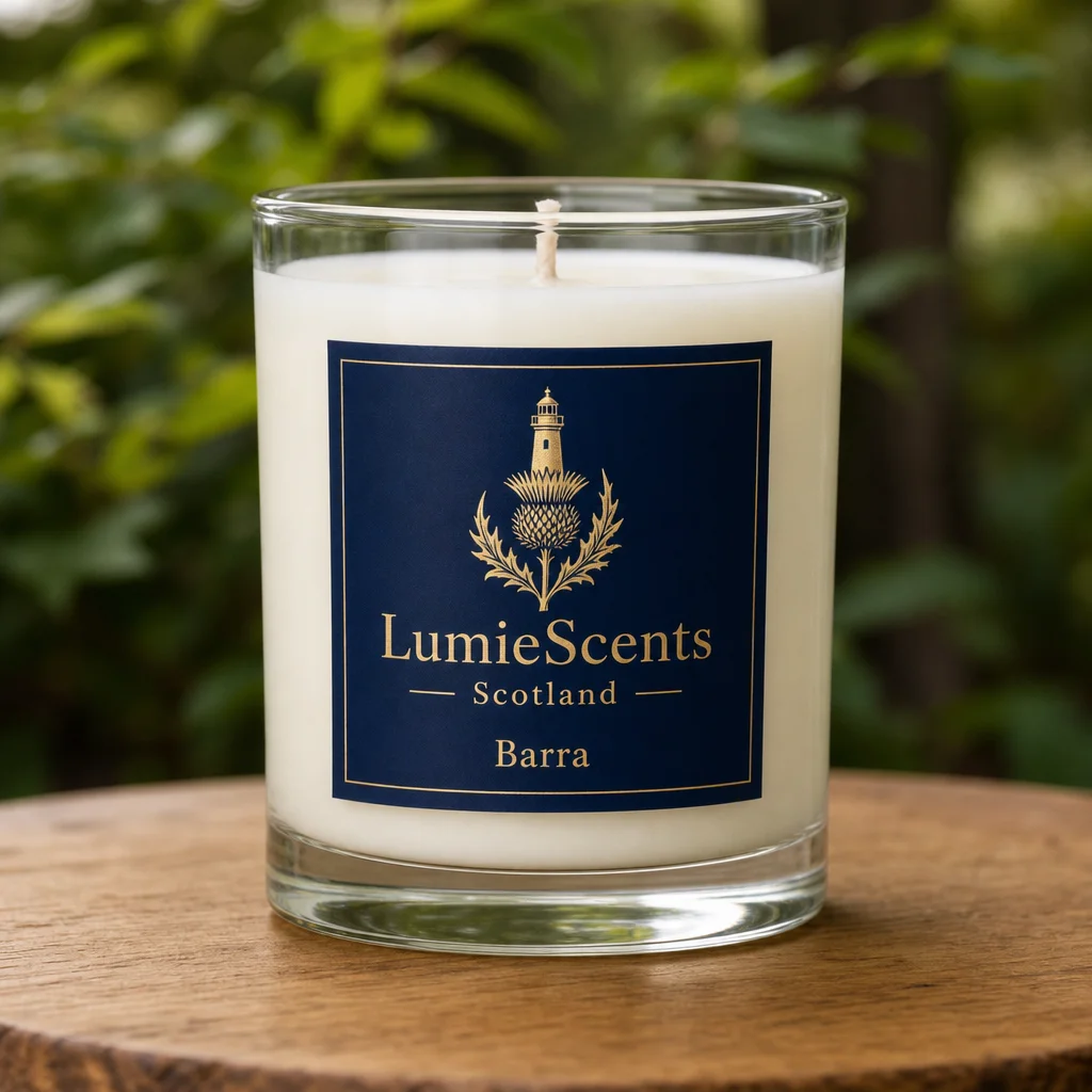 Barra | Rhubarb & Ginger Gin with a twist of Lime — Scottish soy candle by Carnation House, Hamilton