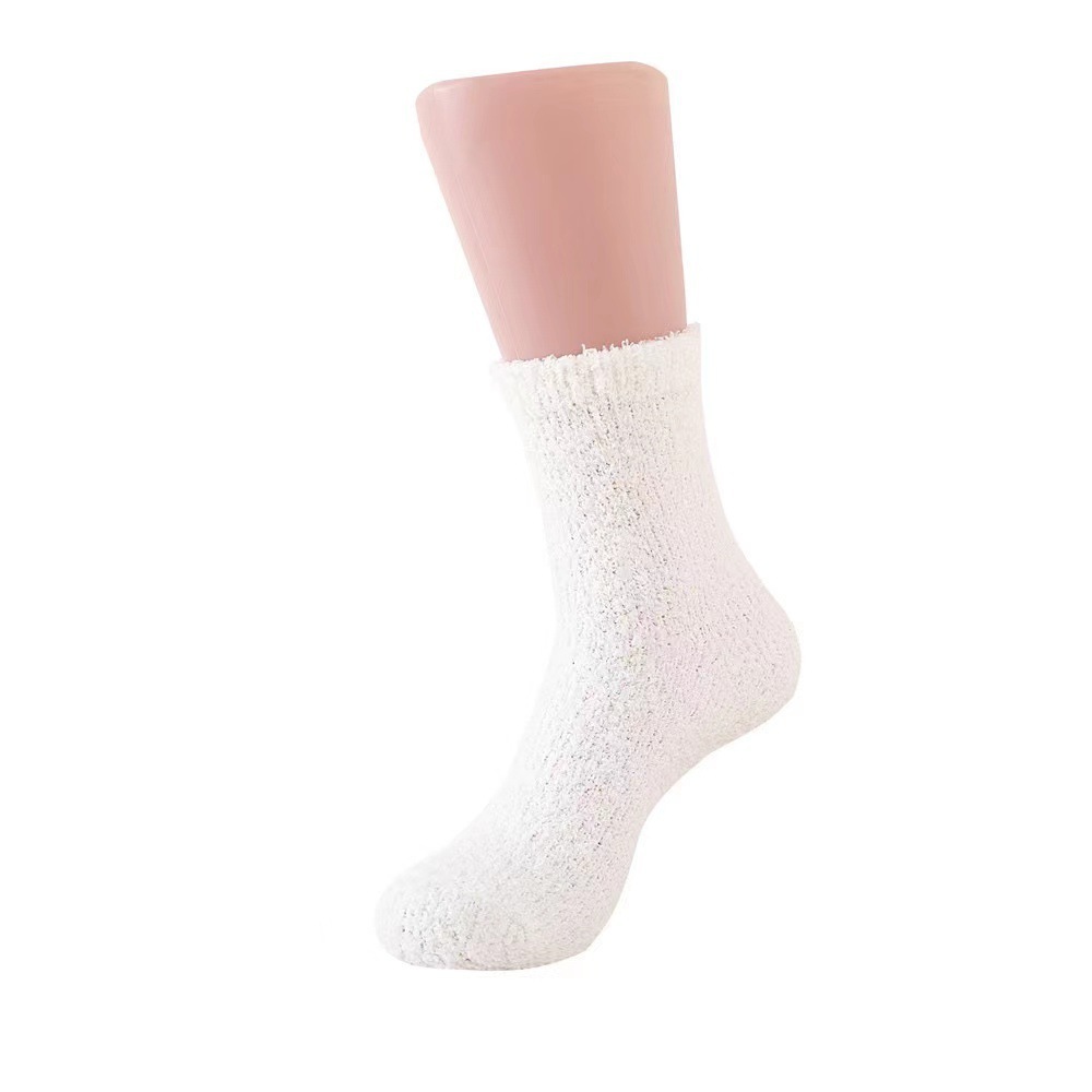 Free gift: a pair of white plush Fuzzy Socks