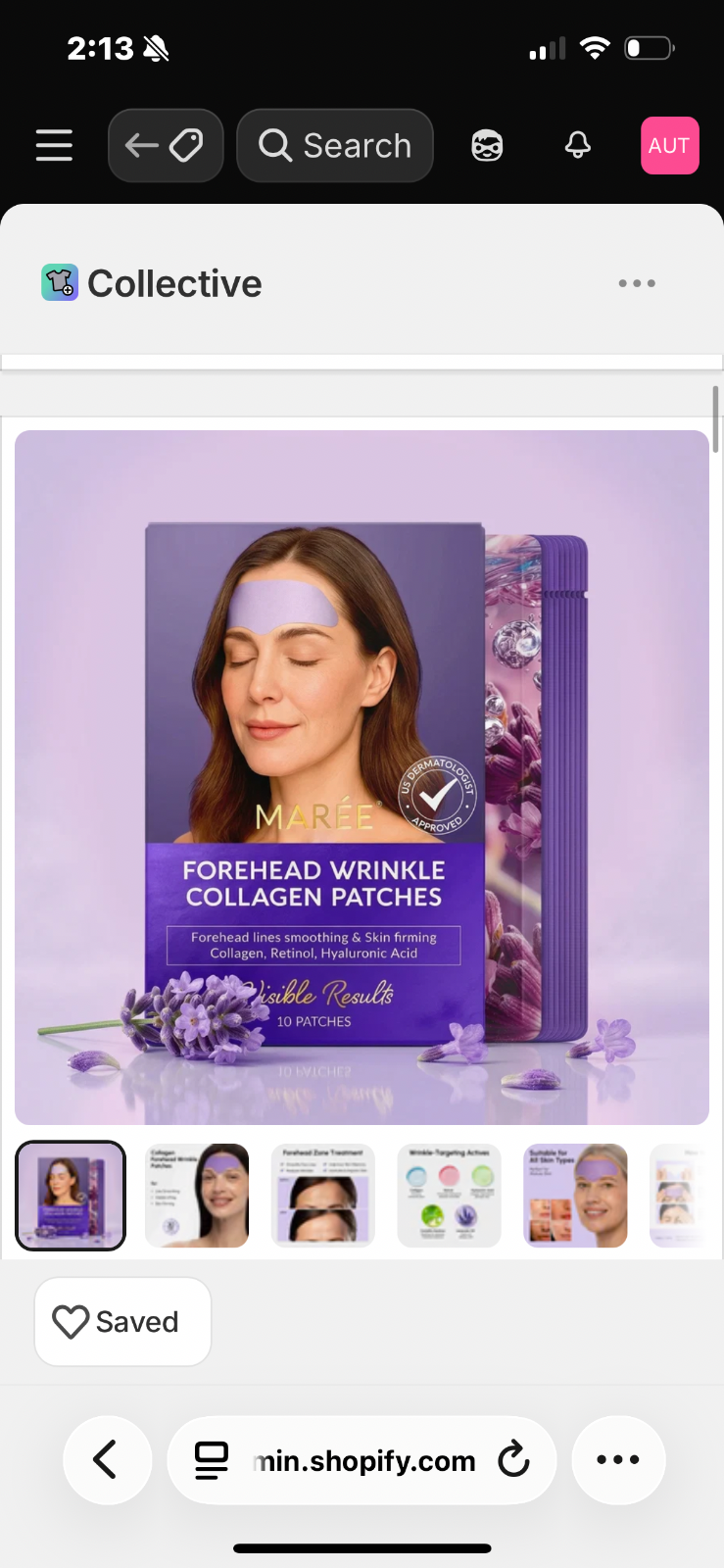 Maree Forehead Wrinkle Collagen Patches