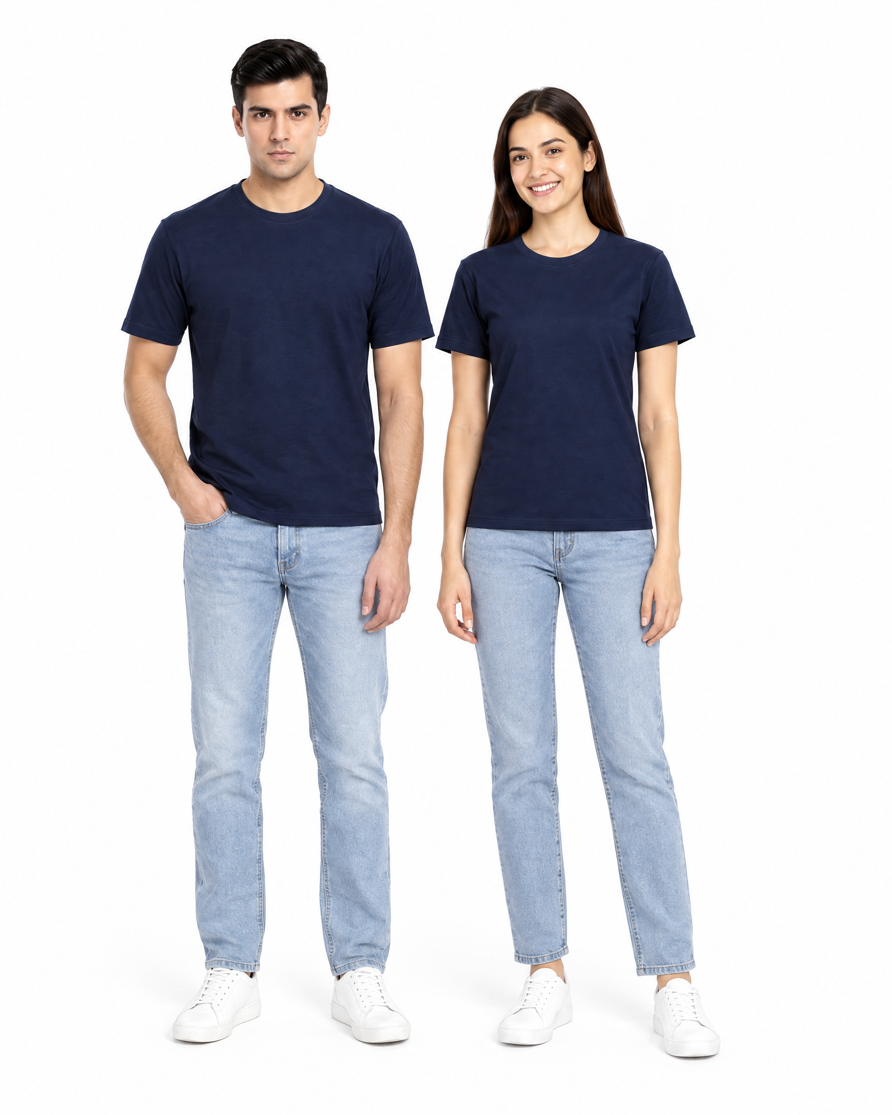 Navy Blue Ecovibe unisex model fit