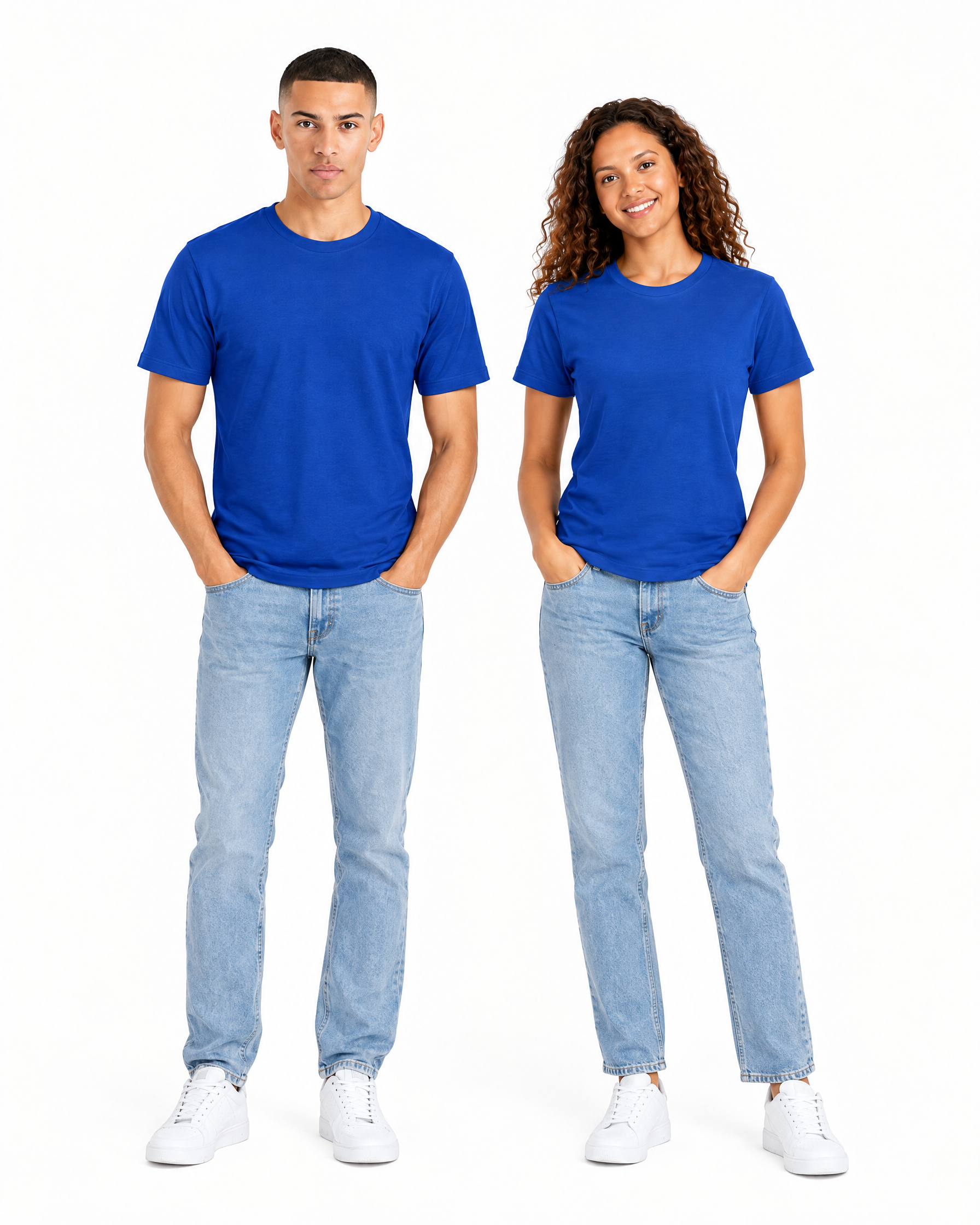 Royal Blue Ecovibe unisex model fit