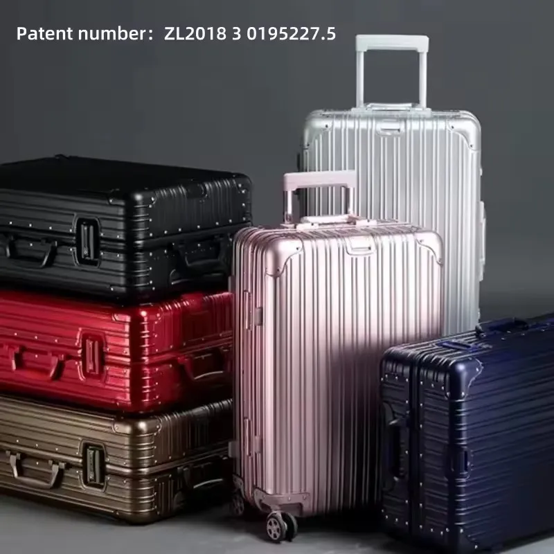 Aluminum-Magnesium Alloy Spinner Travel Suitcase, view 4