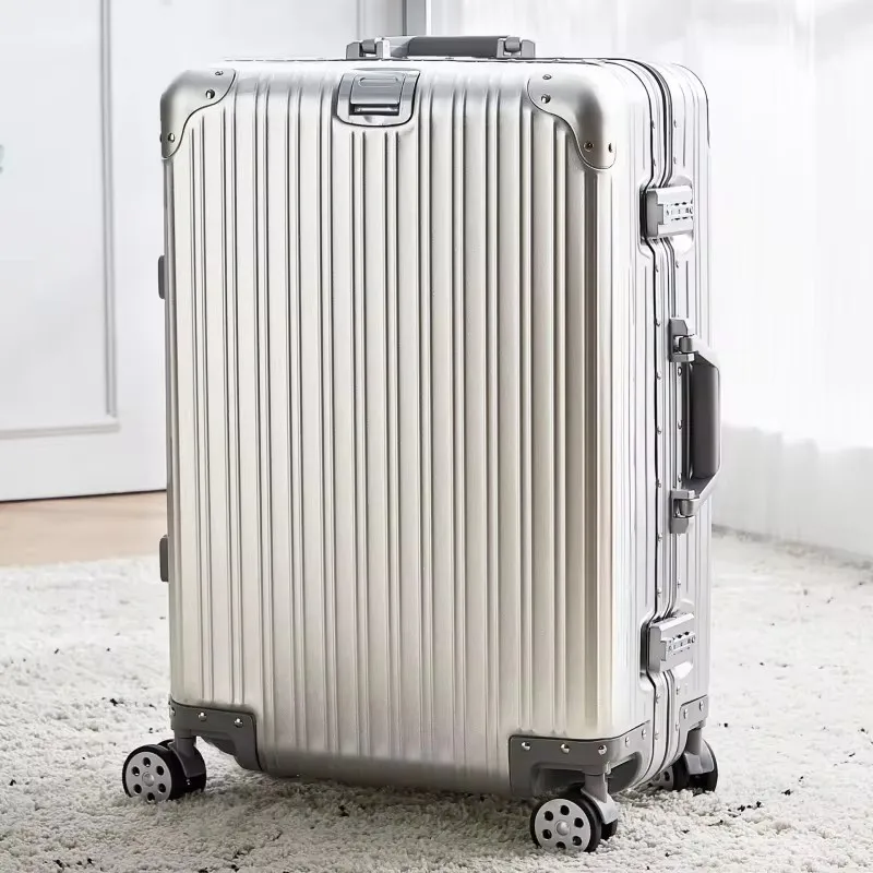 Aluminum-Magnesium Alloy Spinner Travel Suitcase