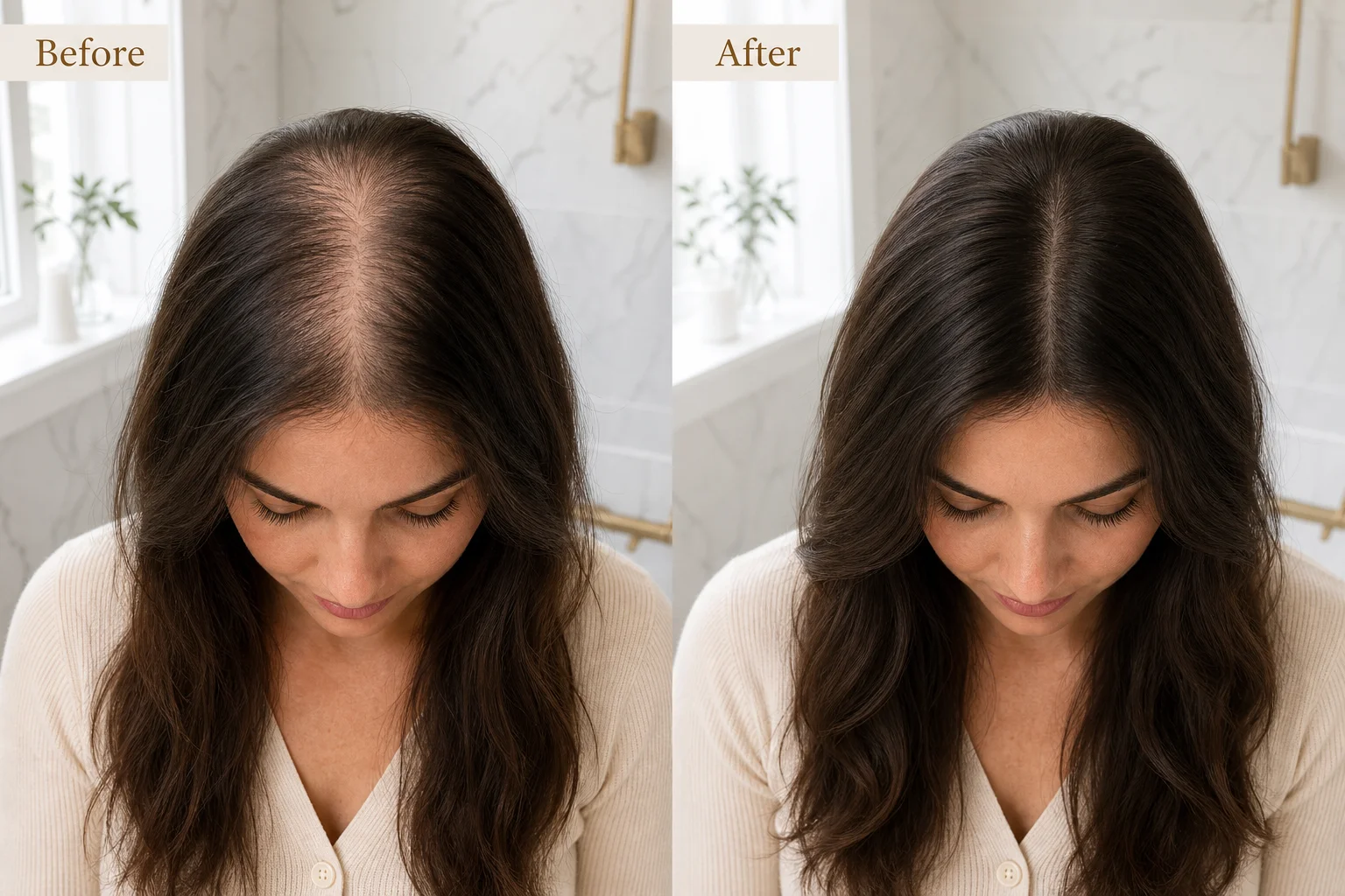 Amelia R. before and after