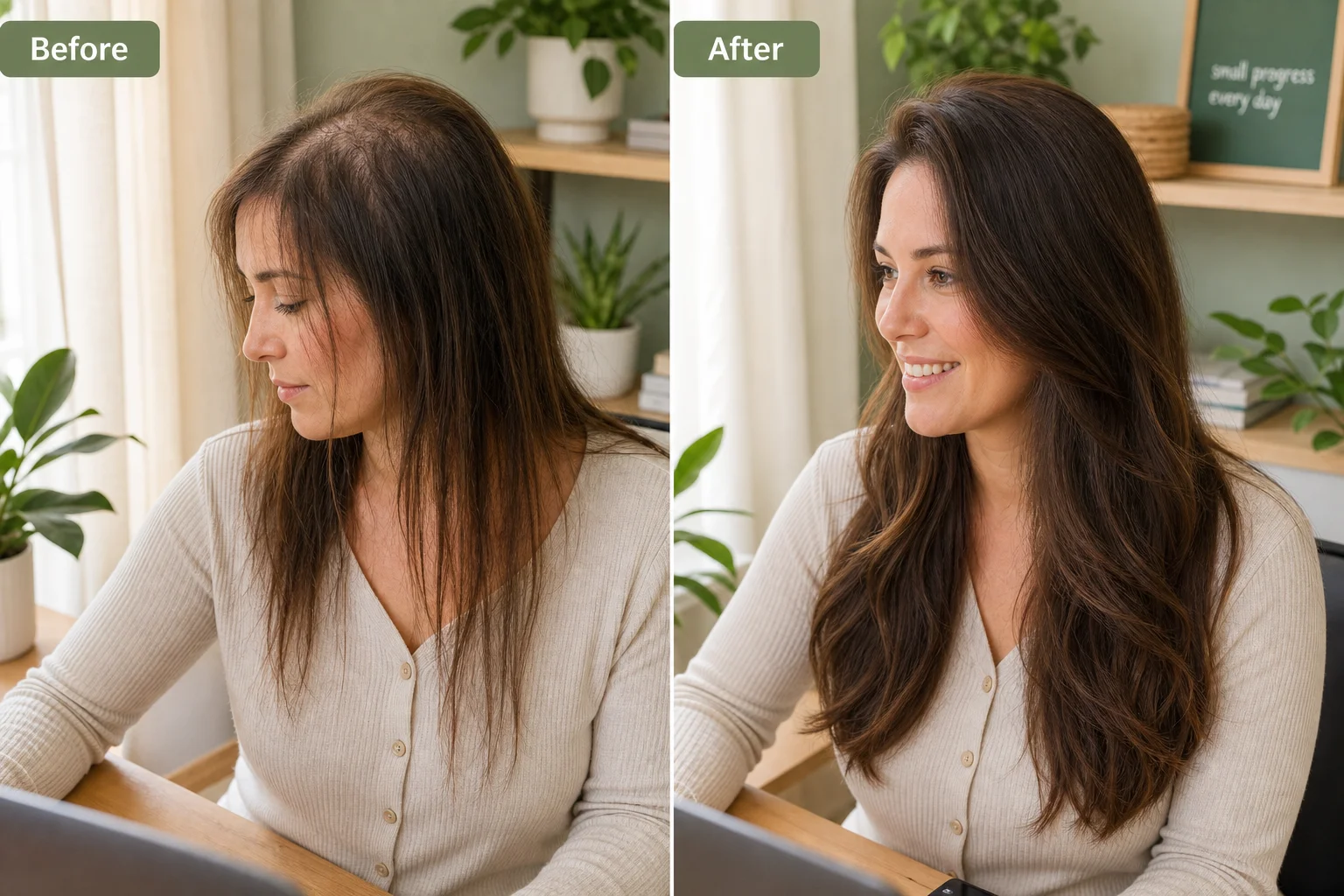 Elena F. before and after