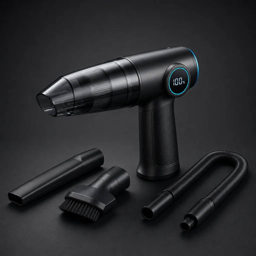 AirVac Pro 5-in-1 Draadloze Autostofzuiger