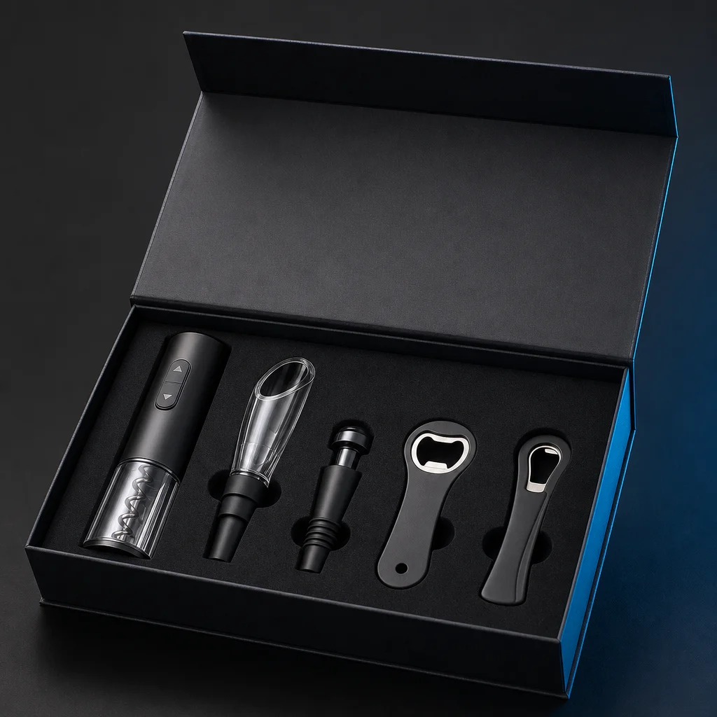 VinoSet Elektrische Wijnopener Cadeauset