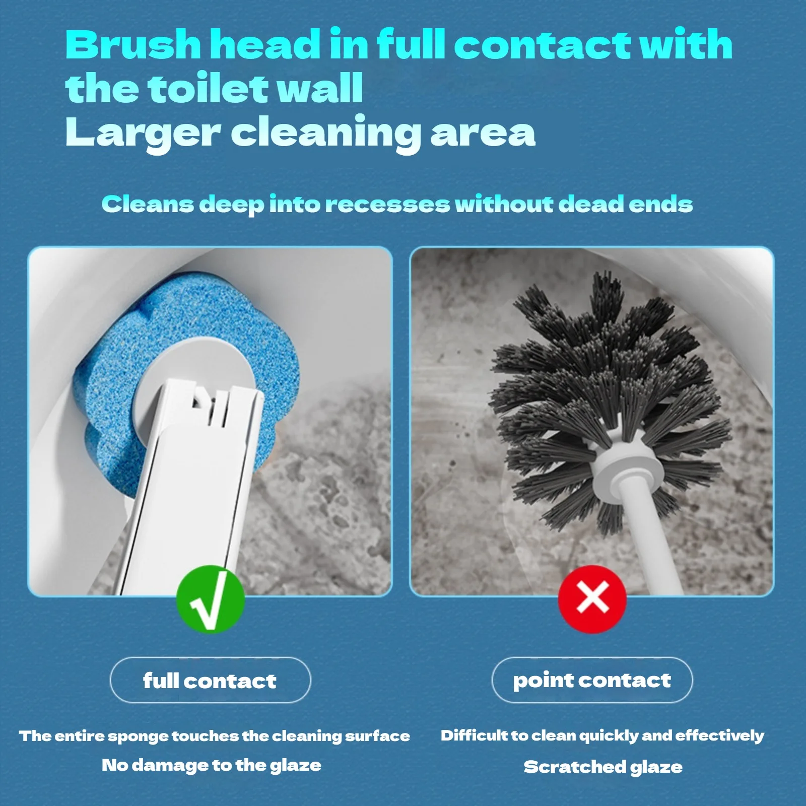 Wall-Mounted Disposable Toilet Brush, photo 3