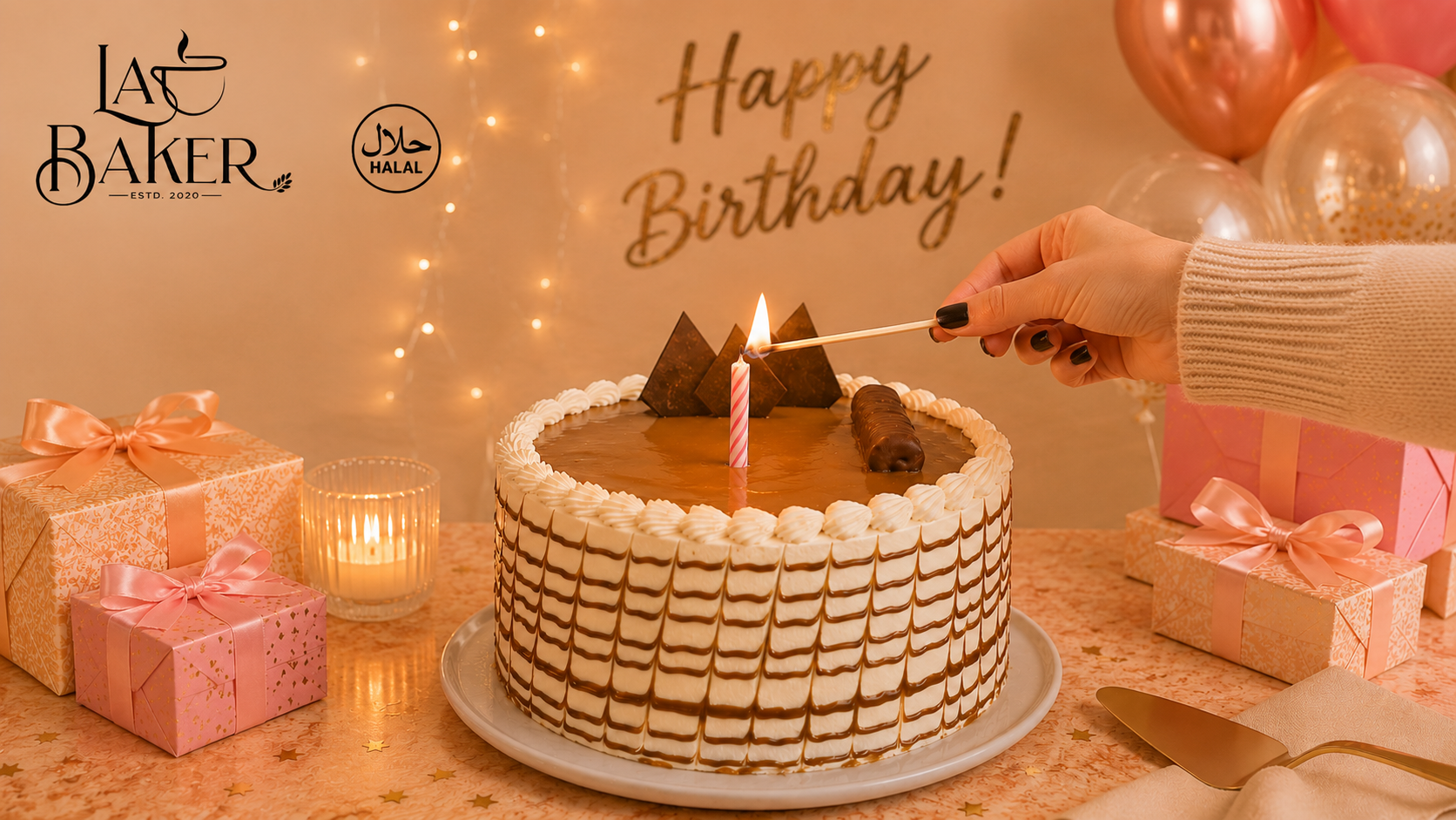 Dulce de leche cake 8"