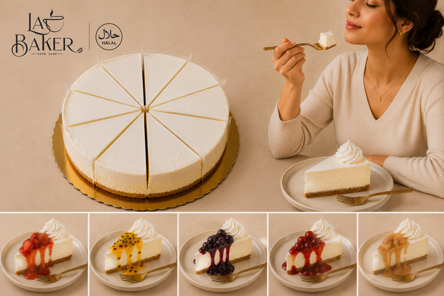 Plain Cheesecake (10 sliced)