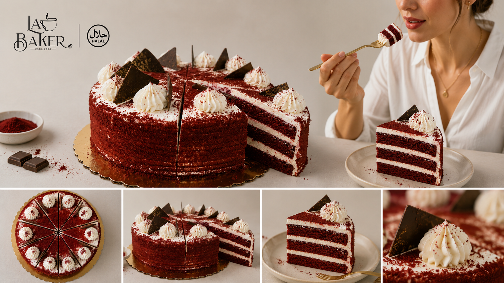 Red velvet cake (10 sliced)