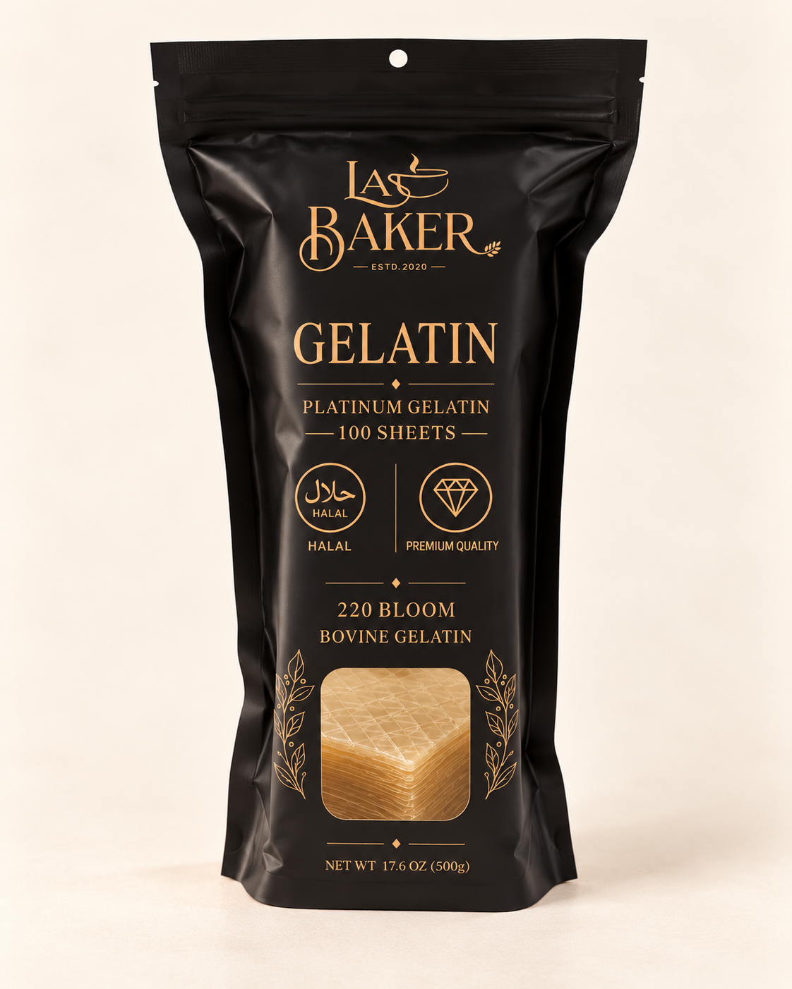 220 Bloom Bovine Gelatin sheets