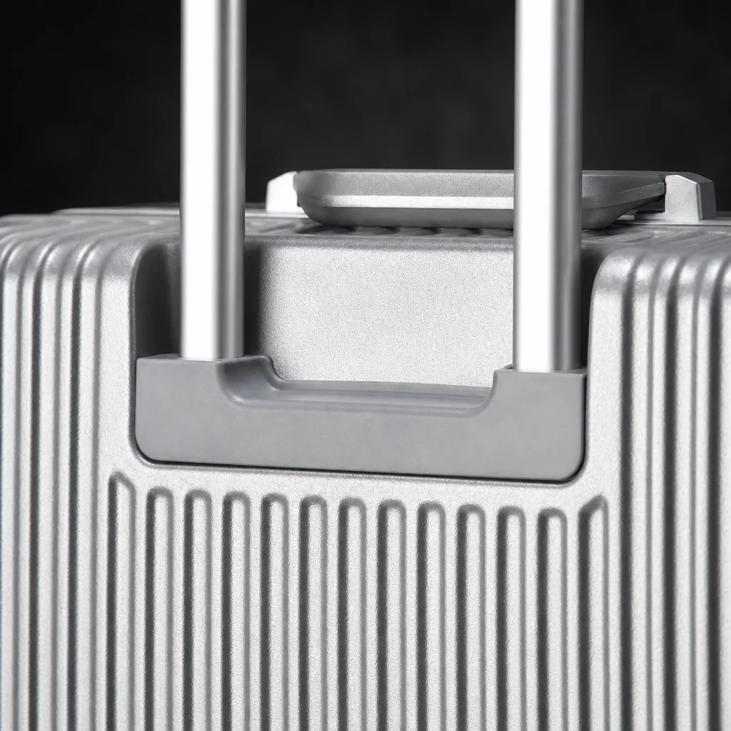 Macro of the telescopic handle base