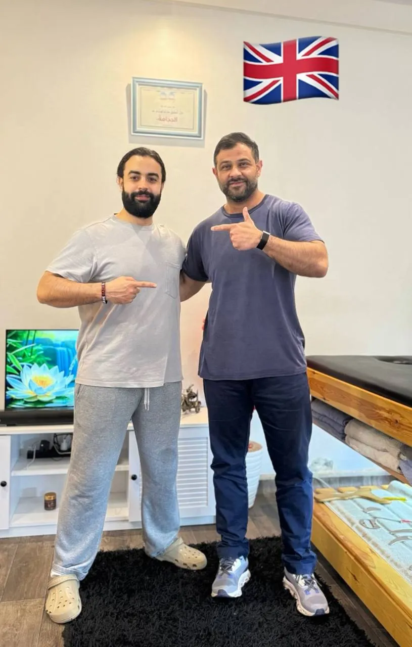 David Taggart with a happy client from United Kingdom