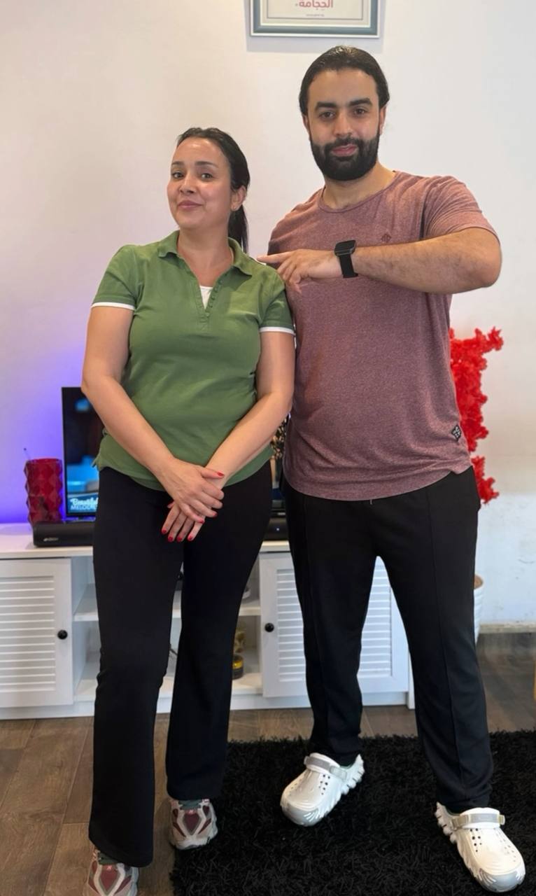 David Taggart with a happy client