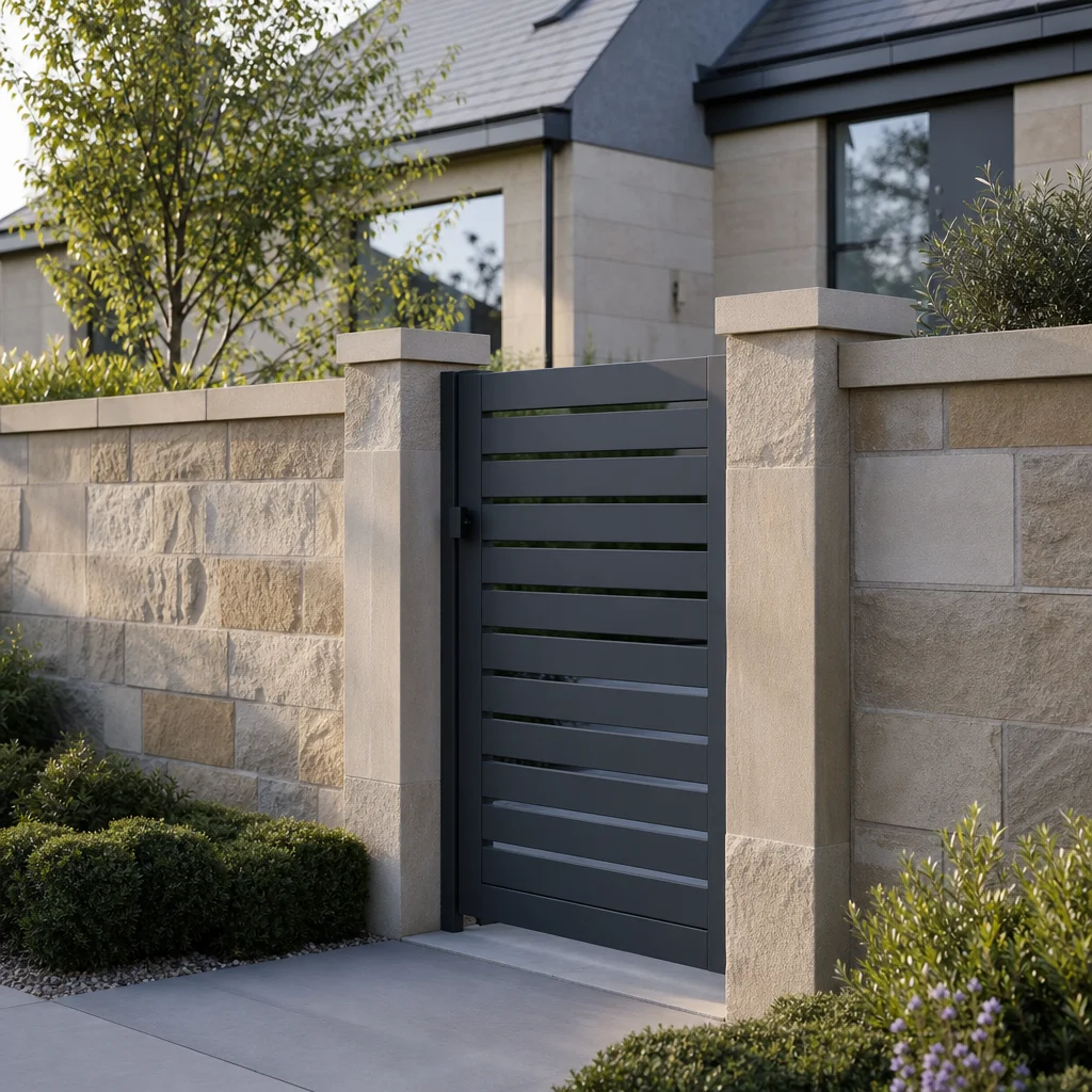 Pedestrian gate / completed