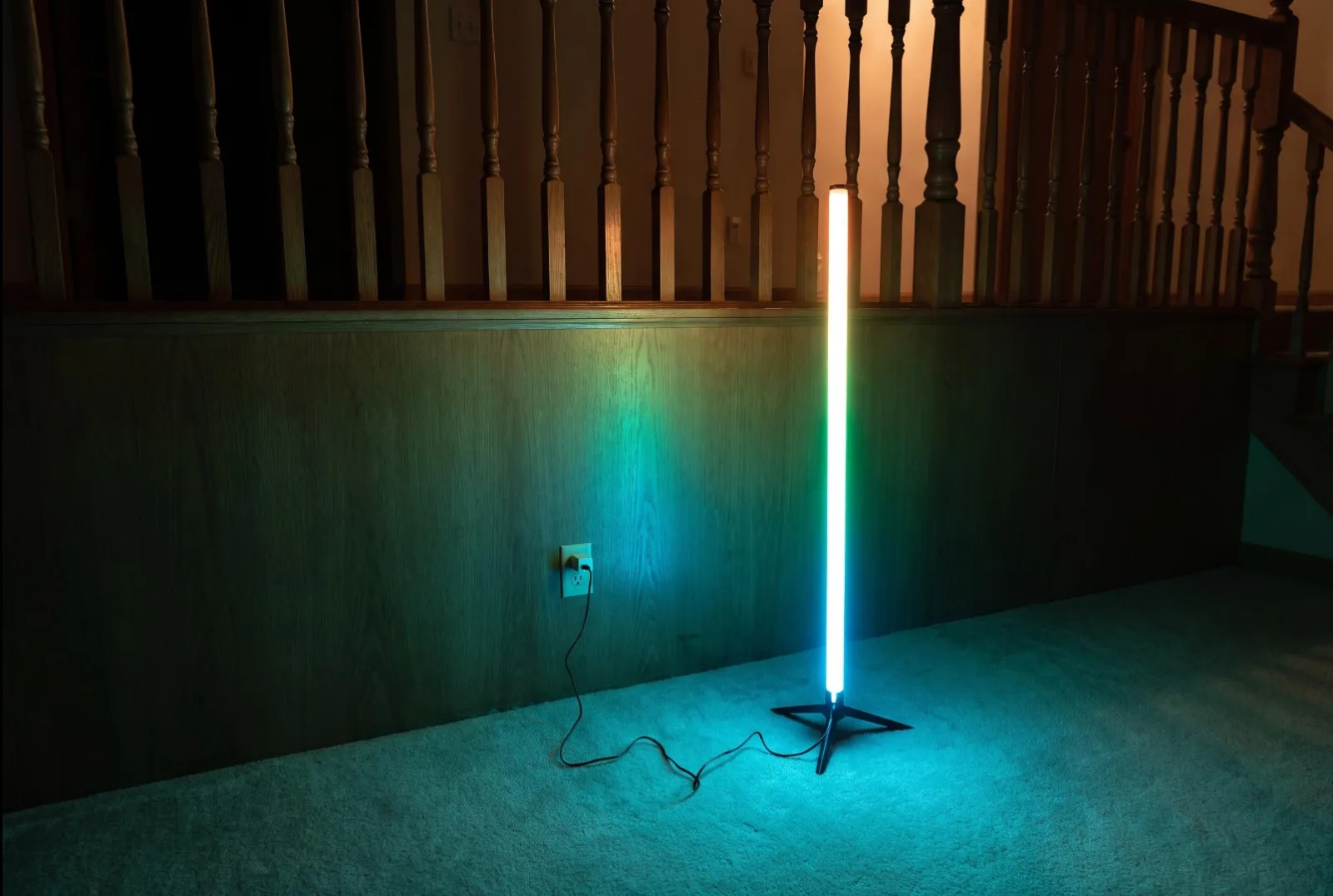 The real Standing Light photographed after dark