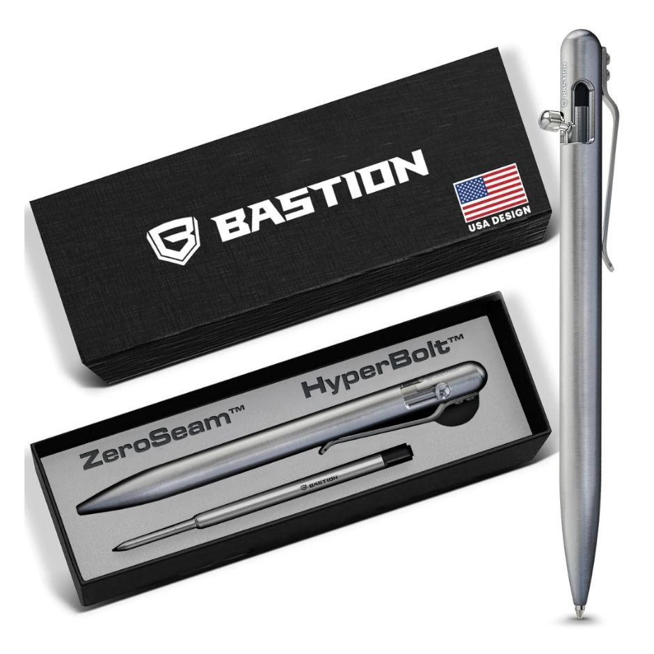 Titanium - SLIM Bolt Action Pen by Bastion®