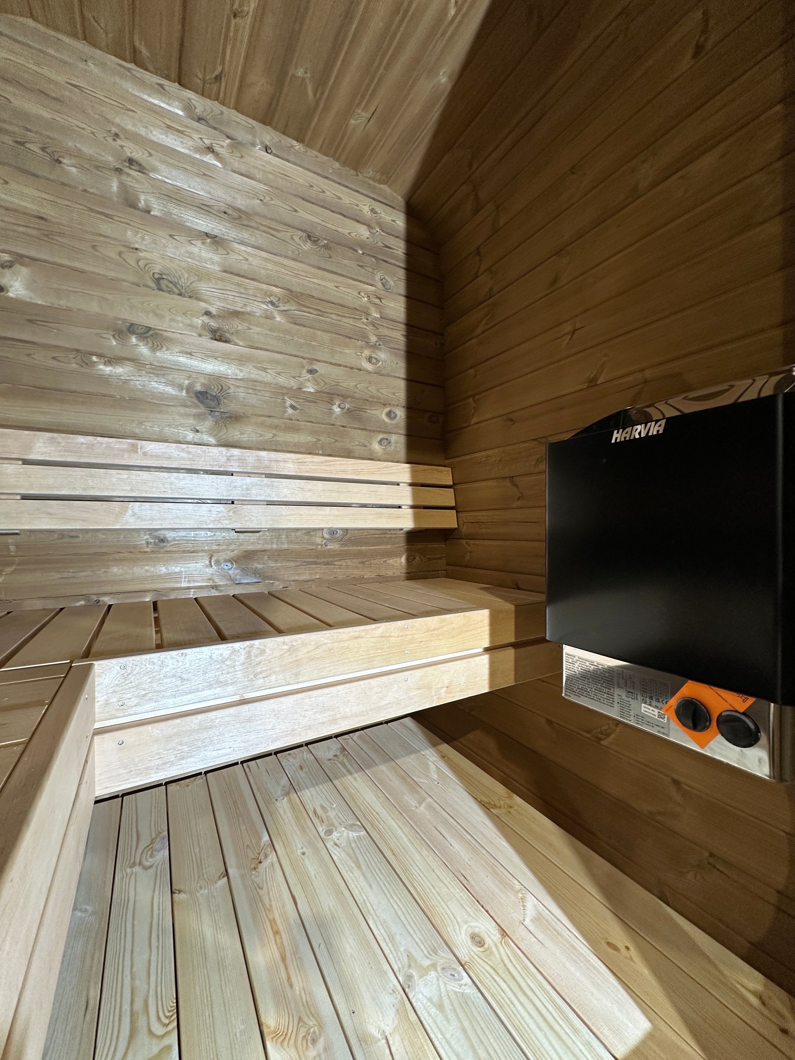 RecoSauna Mini Square sauna in Thermowood
