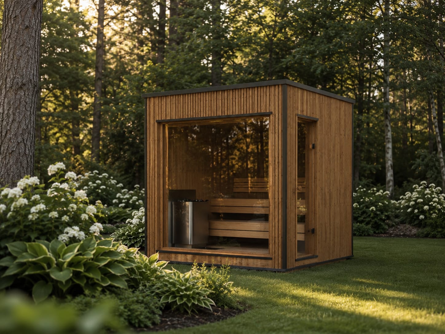 RecoSauna Lumi outdoor sauna