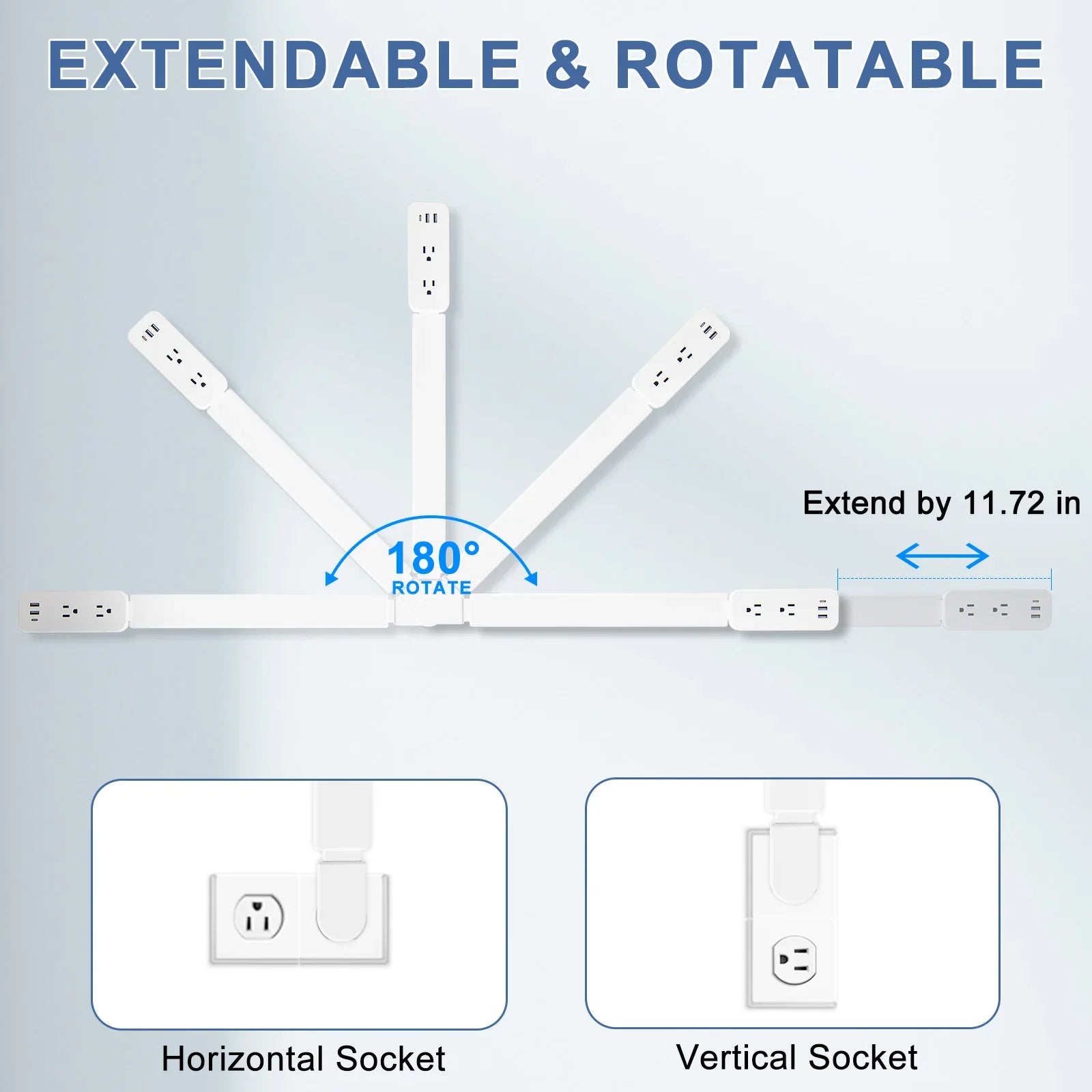 WallExtender phone shelf and charging ports