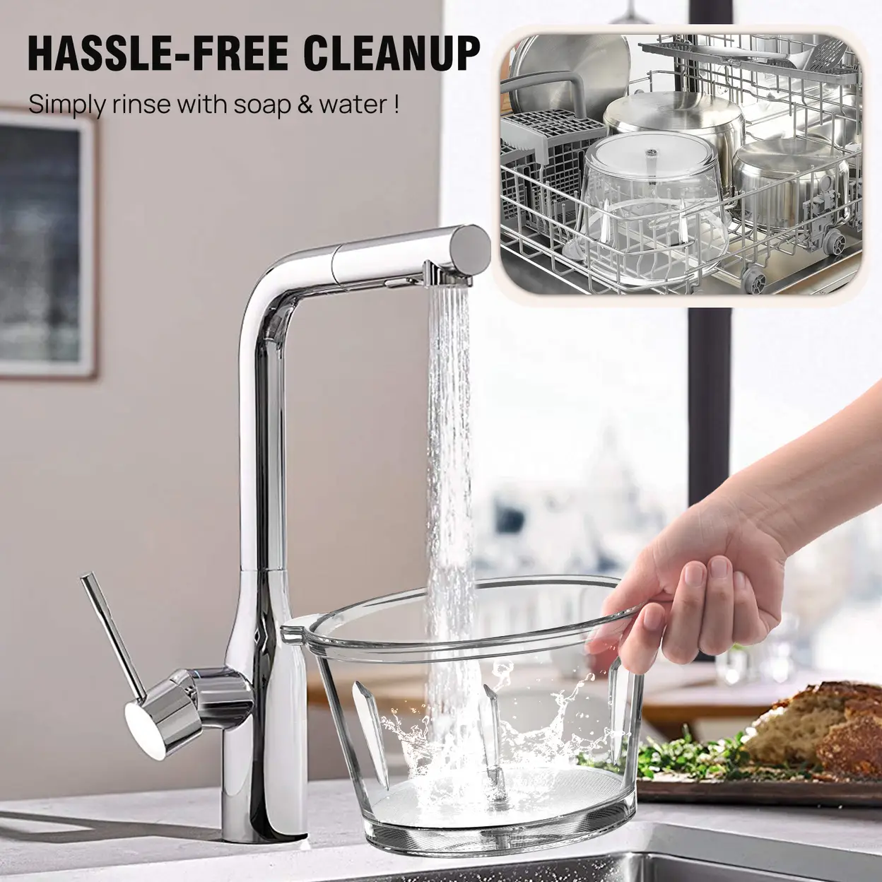 BEAR 2L Electric Food Chopper – 4 Stainless Steel Blades” 11