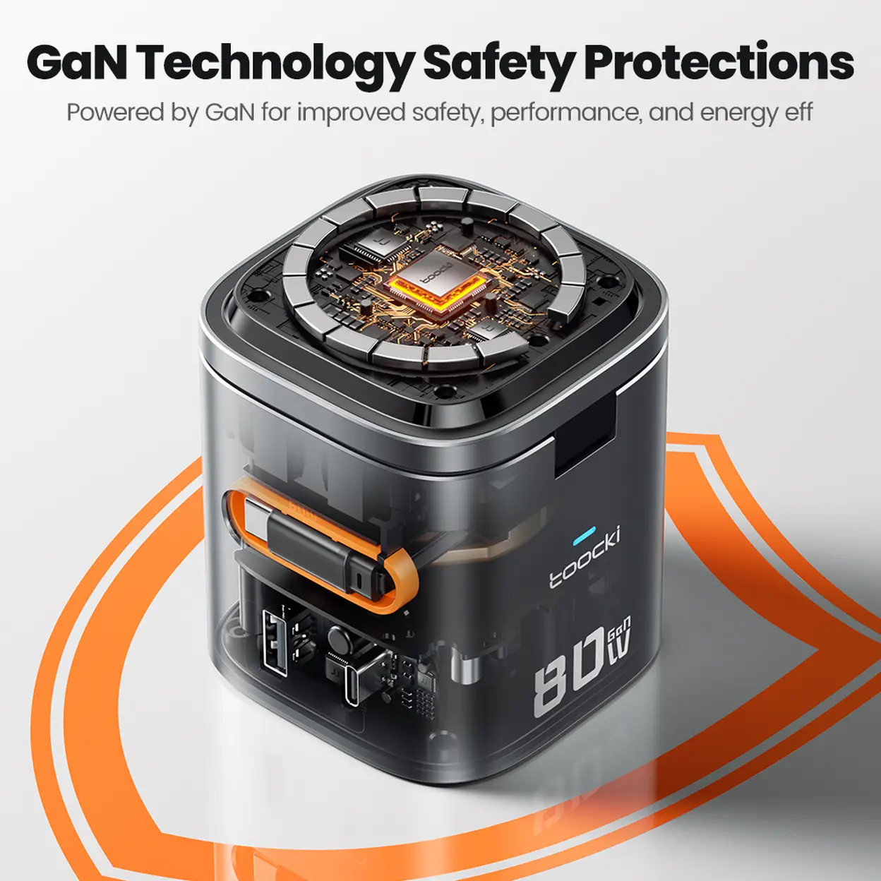 Toocki 6-in-1 80W GaN Magnetic Charging Station 9