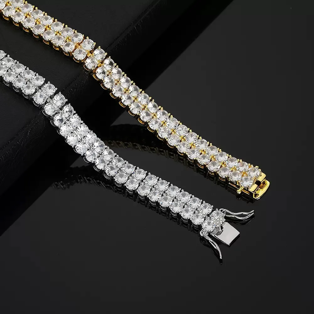 Double Row Tennis Bracelet — view 5