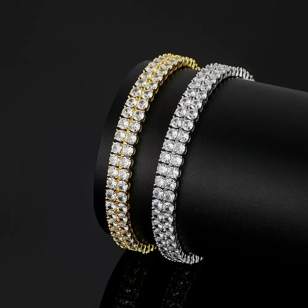 Double Row Tennis Bracelet — view 2