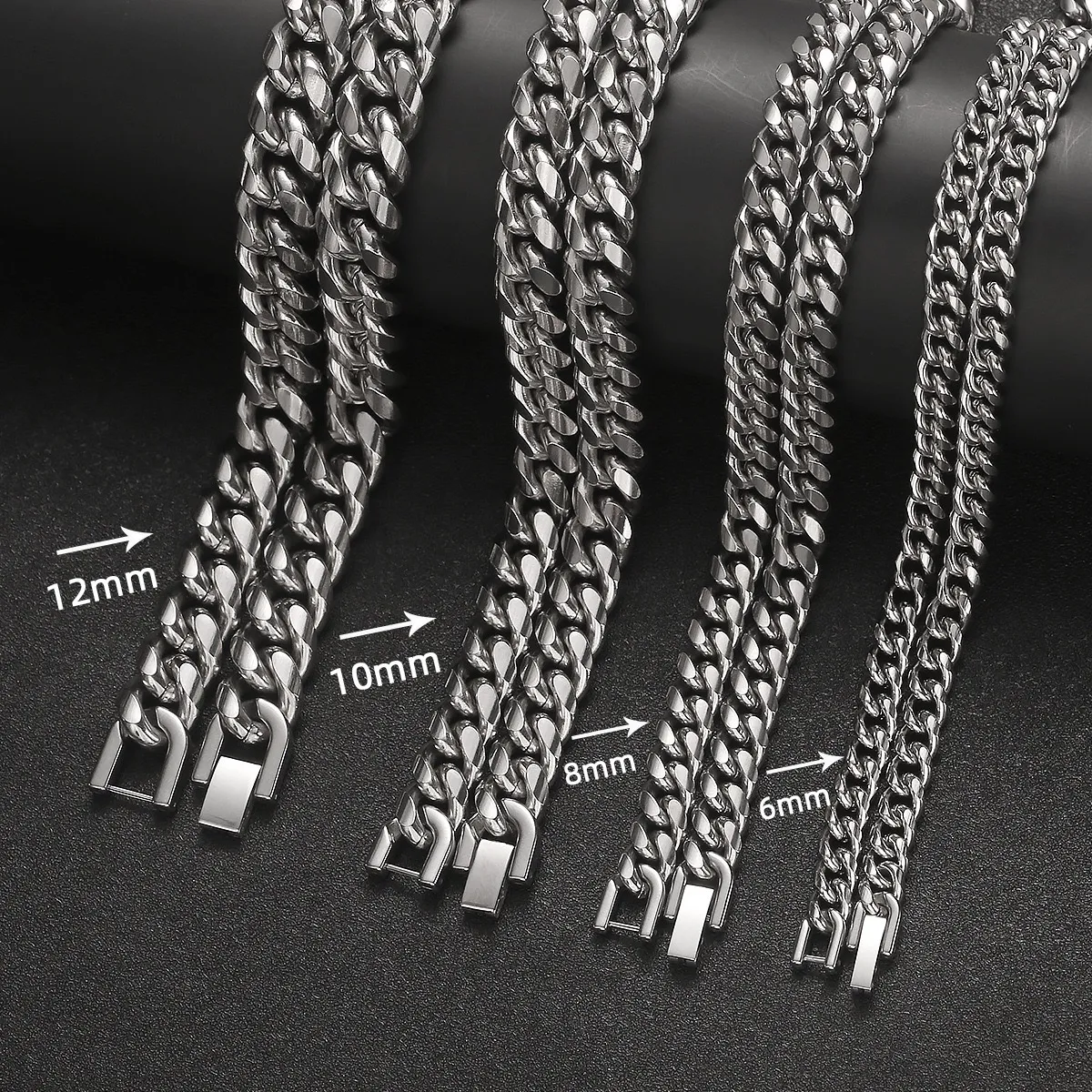 Men's Cuban Link Chain Necklace — view 4